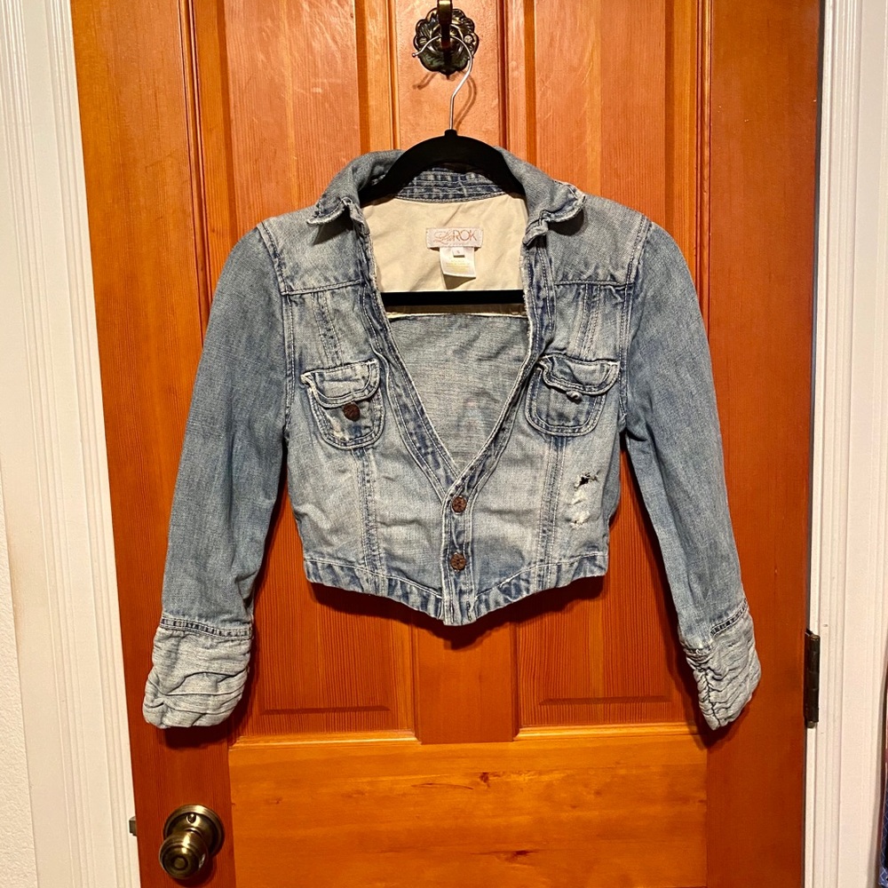 LAROK Cropped Jean Jacket